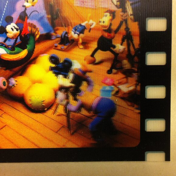 Tokyo Disneyland Lenticular Postcard Disney Sea Plane Crazy Mickey and Minnie - Picture 5 of 8